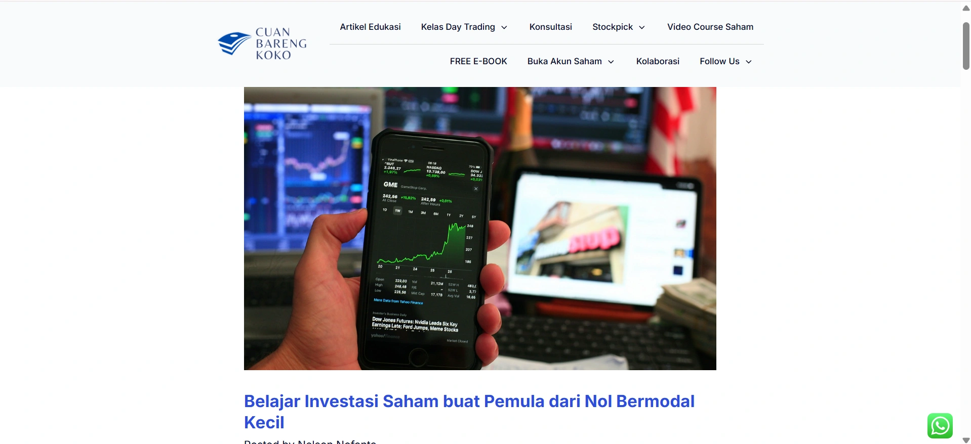 Belajar Investasi Saham untuk Karyawan, Cara Mengelola Gaji Jadi Aset